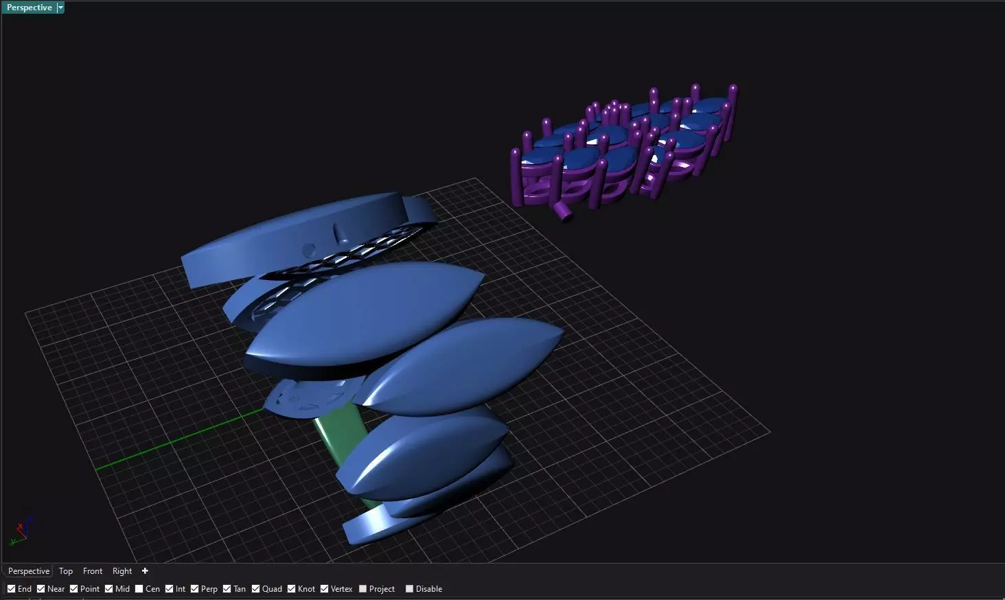 Handmade 2-Piece Ring 3D print model_3