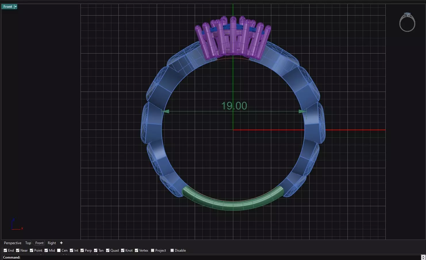Handmade 2-Piece Ring 3D print model_7