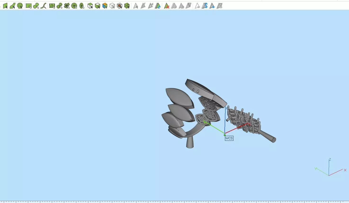 Handmade 2-Piece Ring 3D print model_4