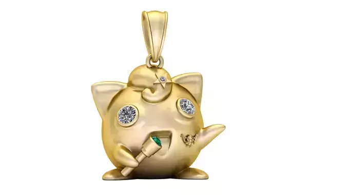 3D GOLD PENDANT 