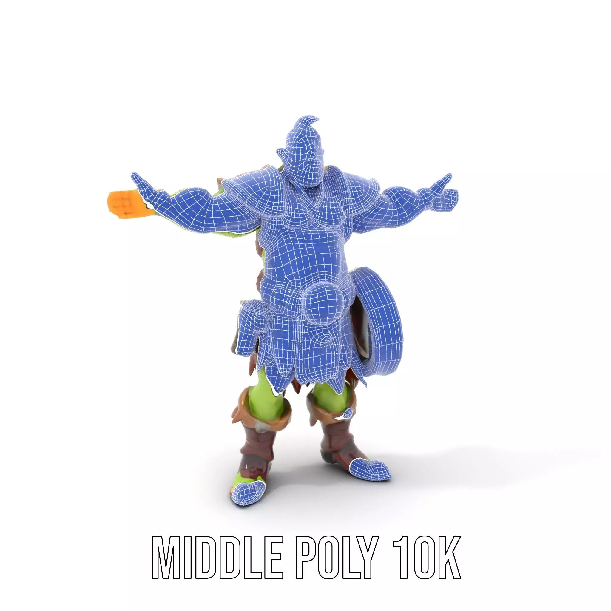 Fantasy Orc Warrior Character Model Pack Low-poly 3D model_11