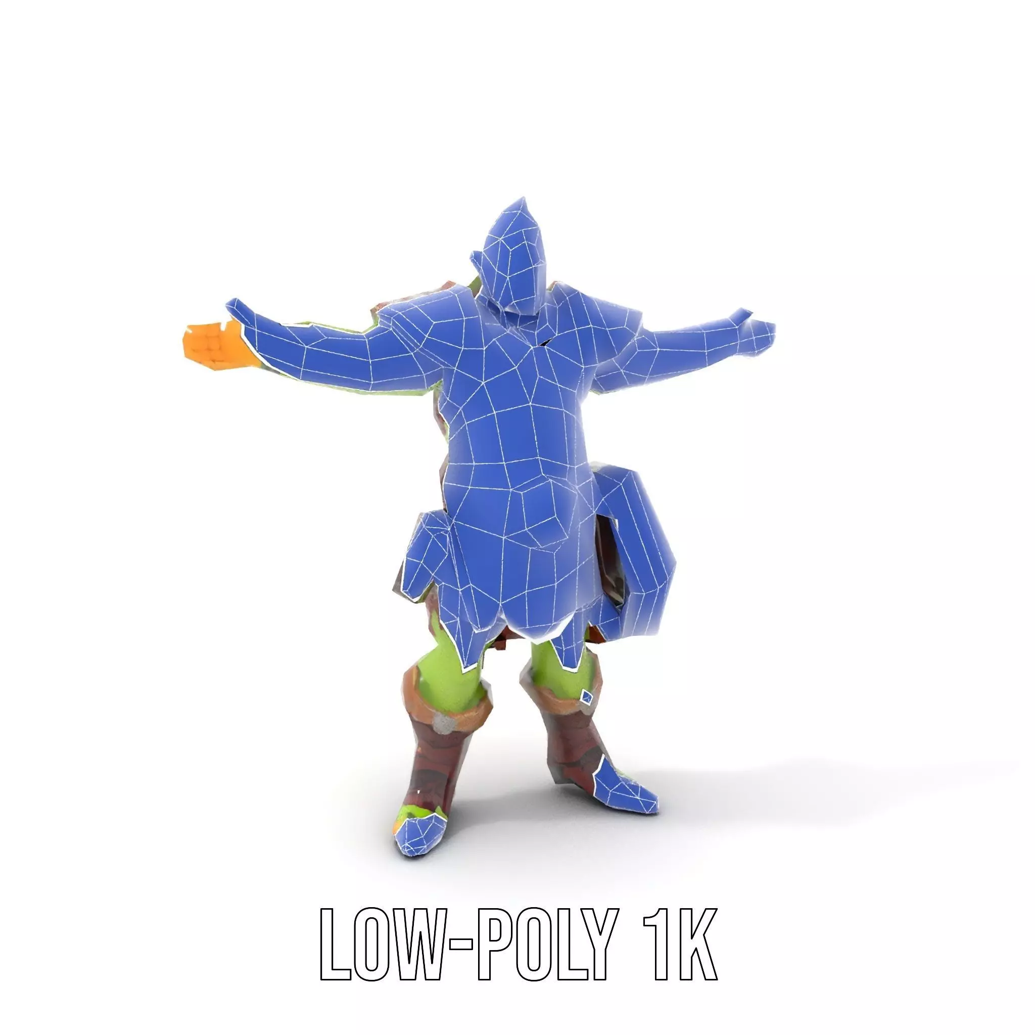 Fantasy Orc Warrior Character Model Pack Low-poly 3D model_12