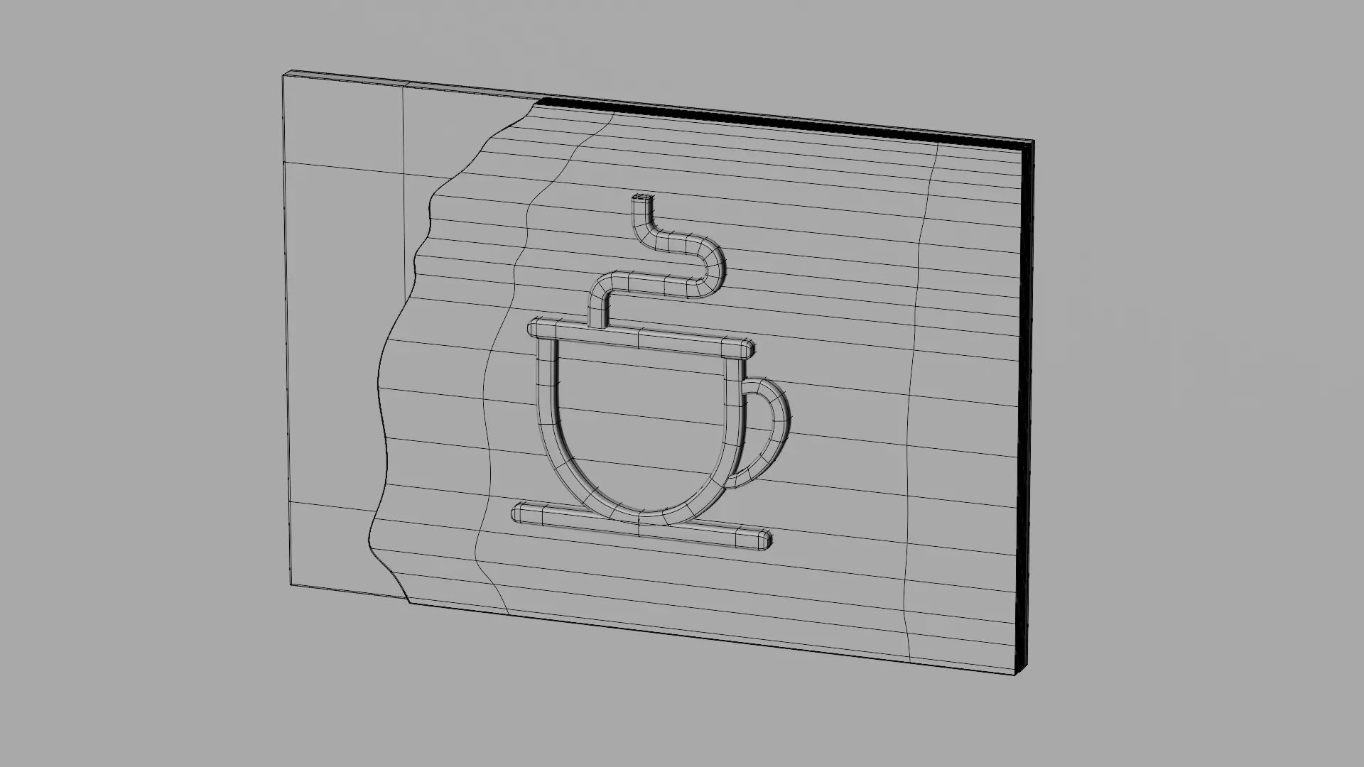 Sign Board 3D model_6