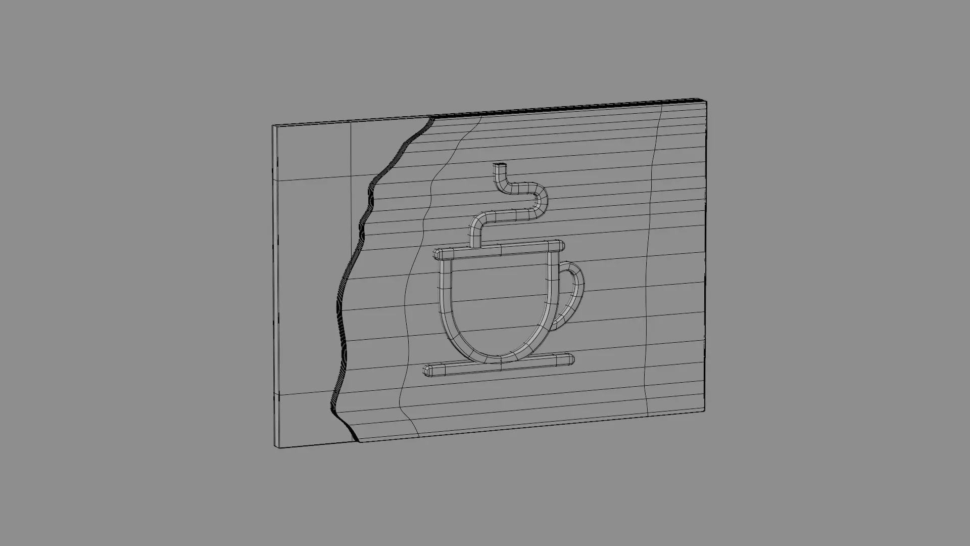 Sign Board 3D model_4