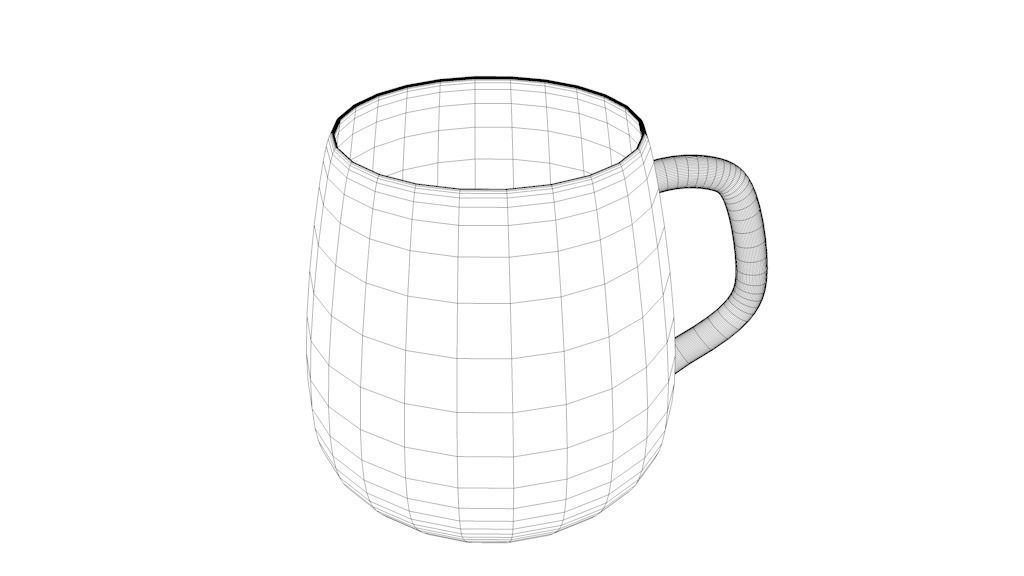 One Cup with 8 different Texture Maps Low-poly 3D model_8