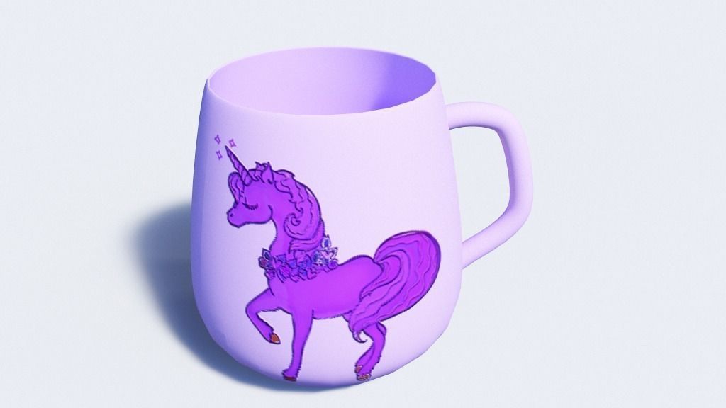 One Cup with 8 different Texture Maps Low-poly 3D model_1