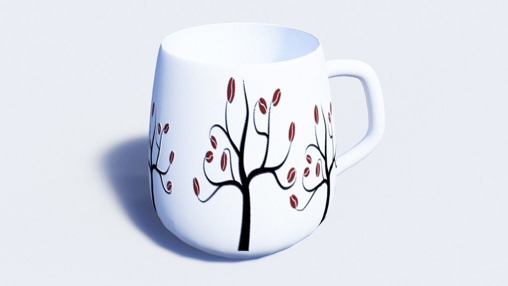 One Cup with 8 different Texture Maps Low-poly 3D model_3