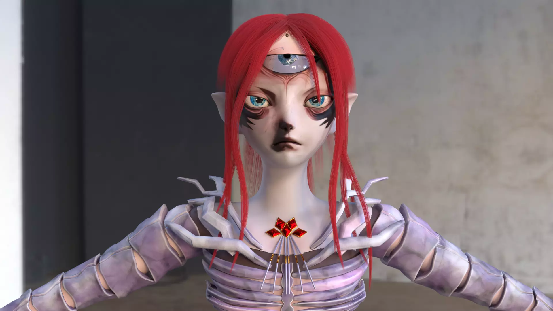 Centipede 3d Character Low-poly 3D model_6