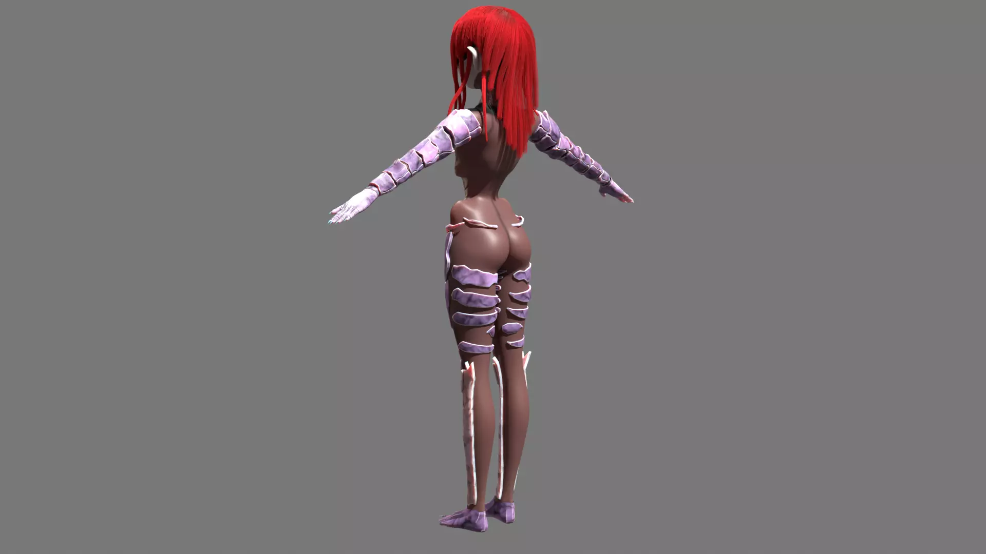 Centipede 3d Character Low-poly 3D model_3