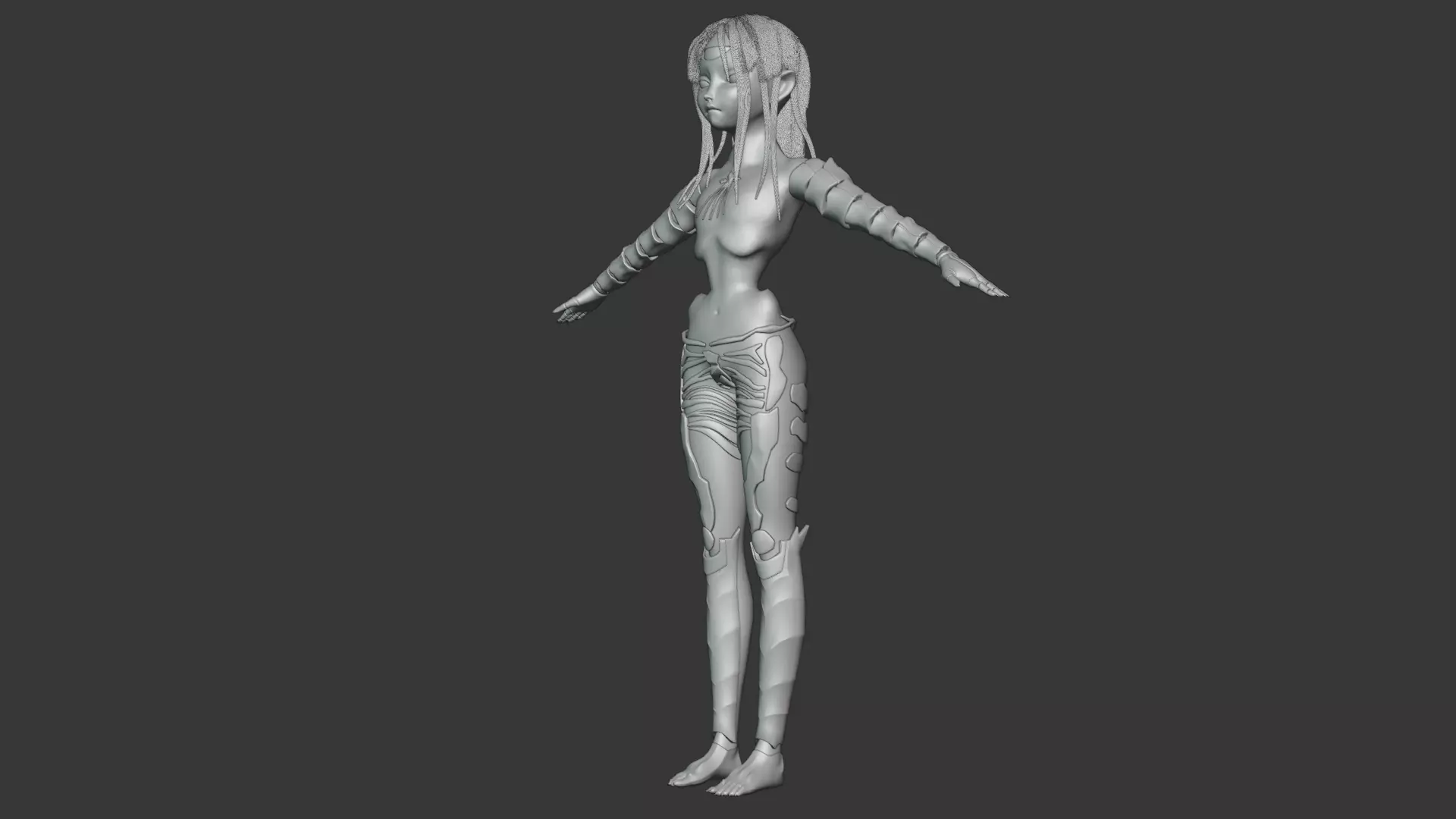 Centipede 3d Character Low-poly 3D model_21