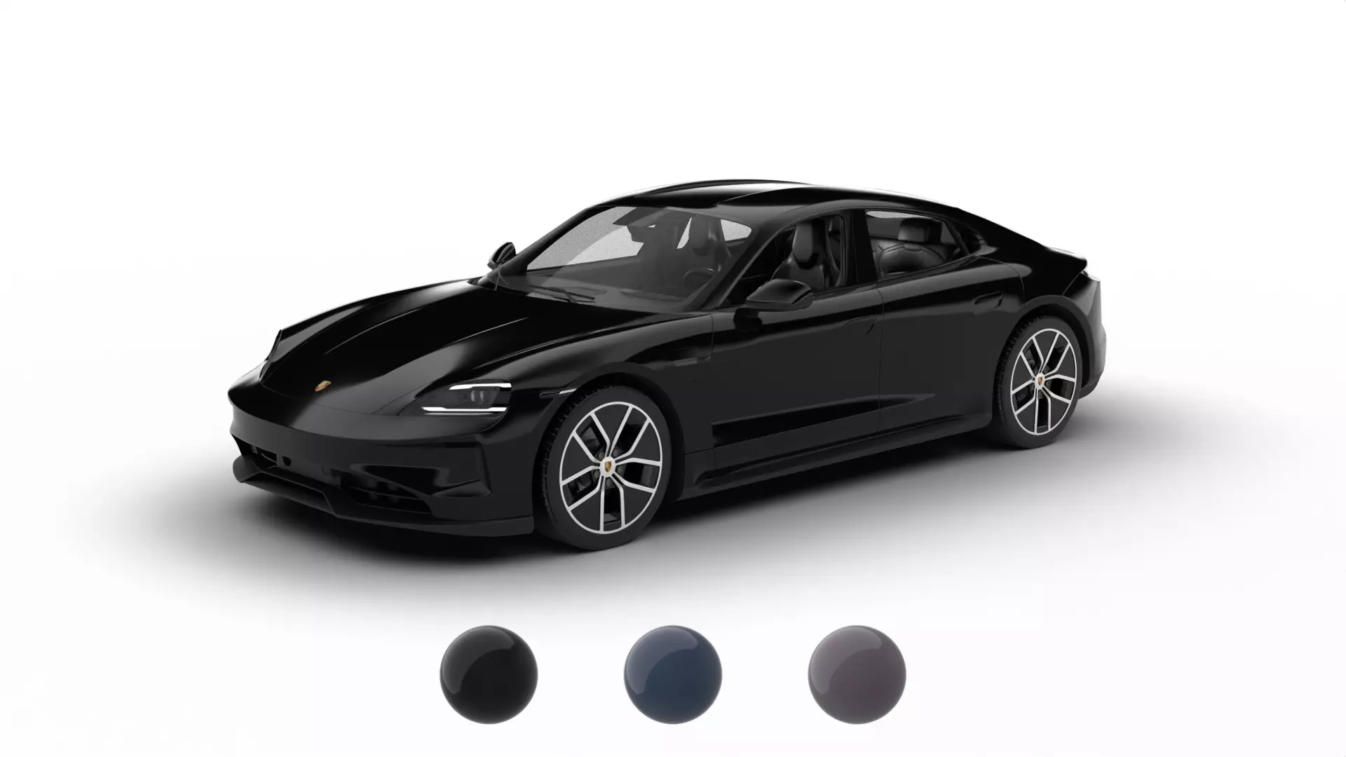 Porsche Taycan 4 Black Edition 2026 3d model 3D model