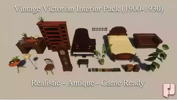 Vintage Victorian Interior Pack 1900-1930