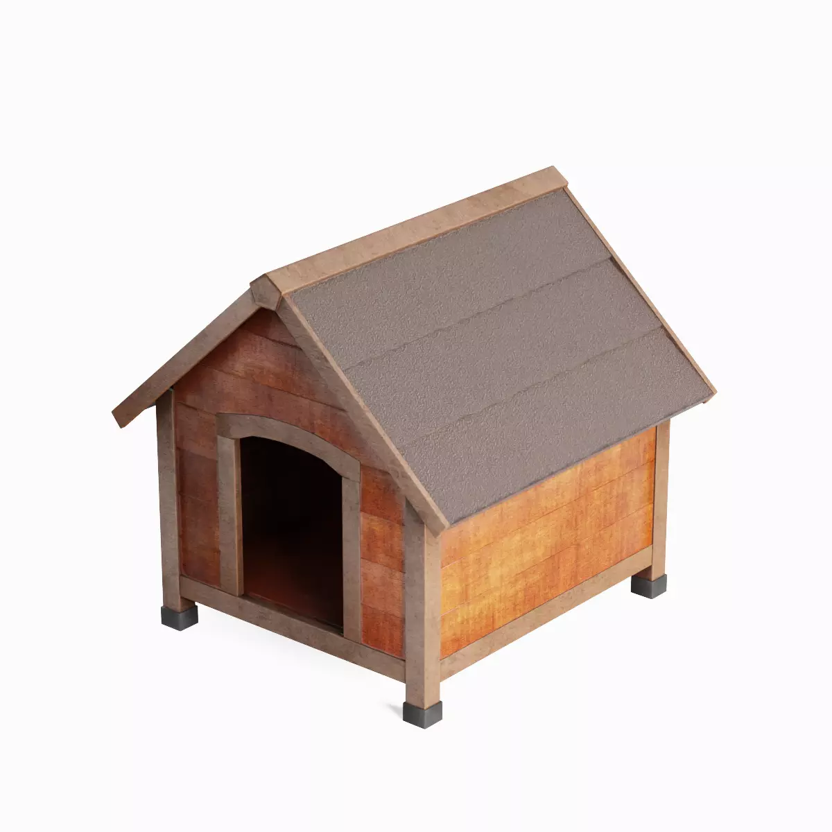 Doghouse 01 Low-poly 3D model_5