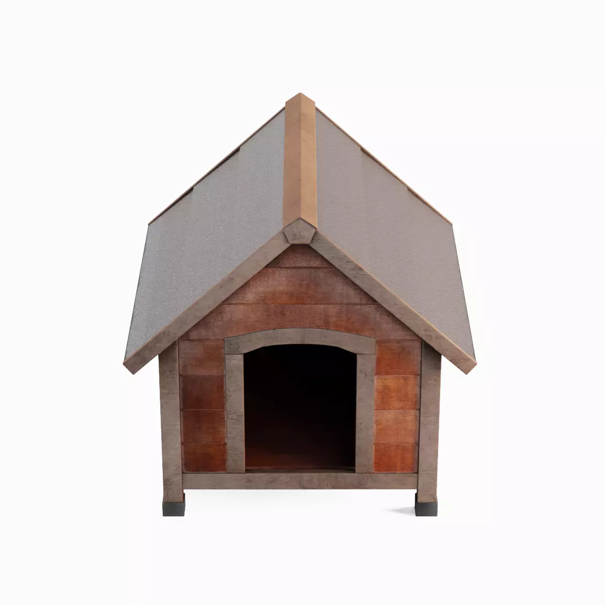 Doghouse 01 Low-poly 3D model_3