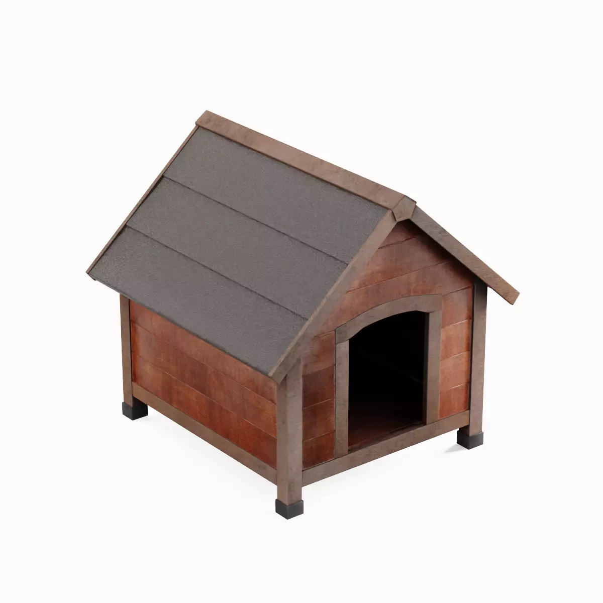 Doghouse 01 Low-poly 3D model_4