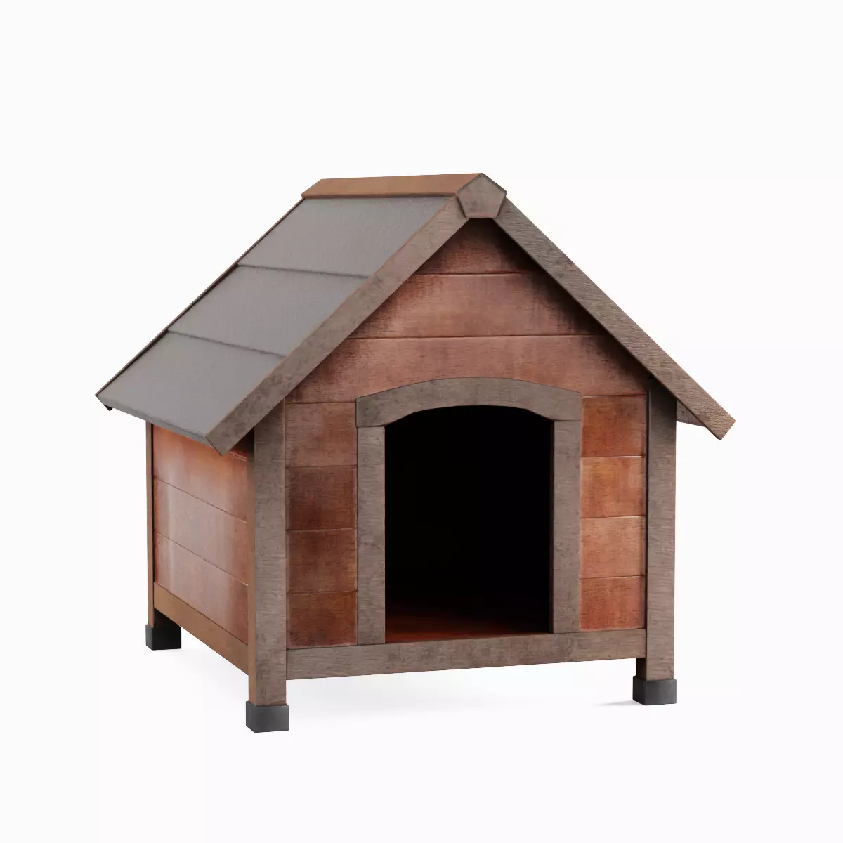Doghouse 01 Low-poly 3D model_1