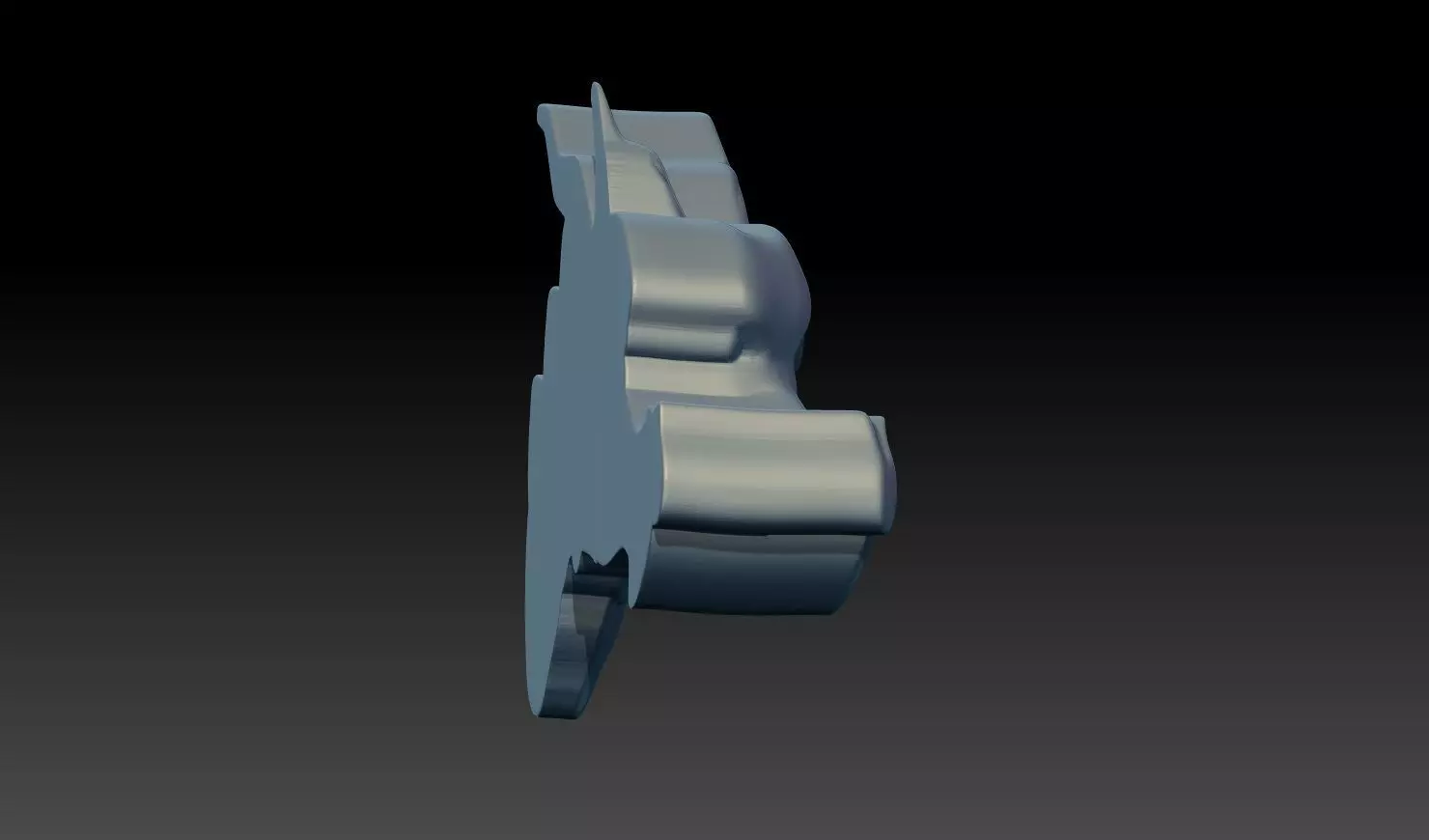 Dragon Face Relief 3D print model_9