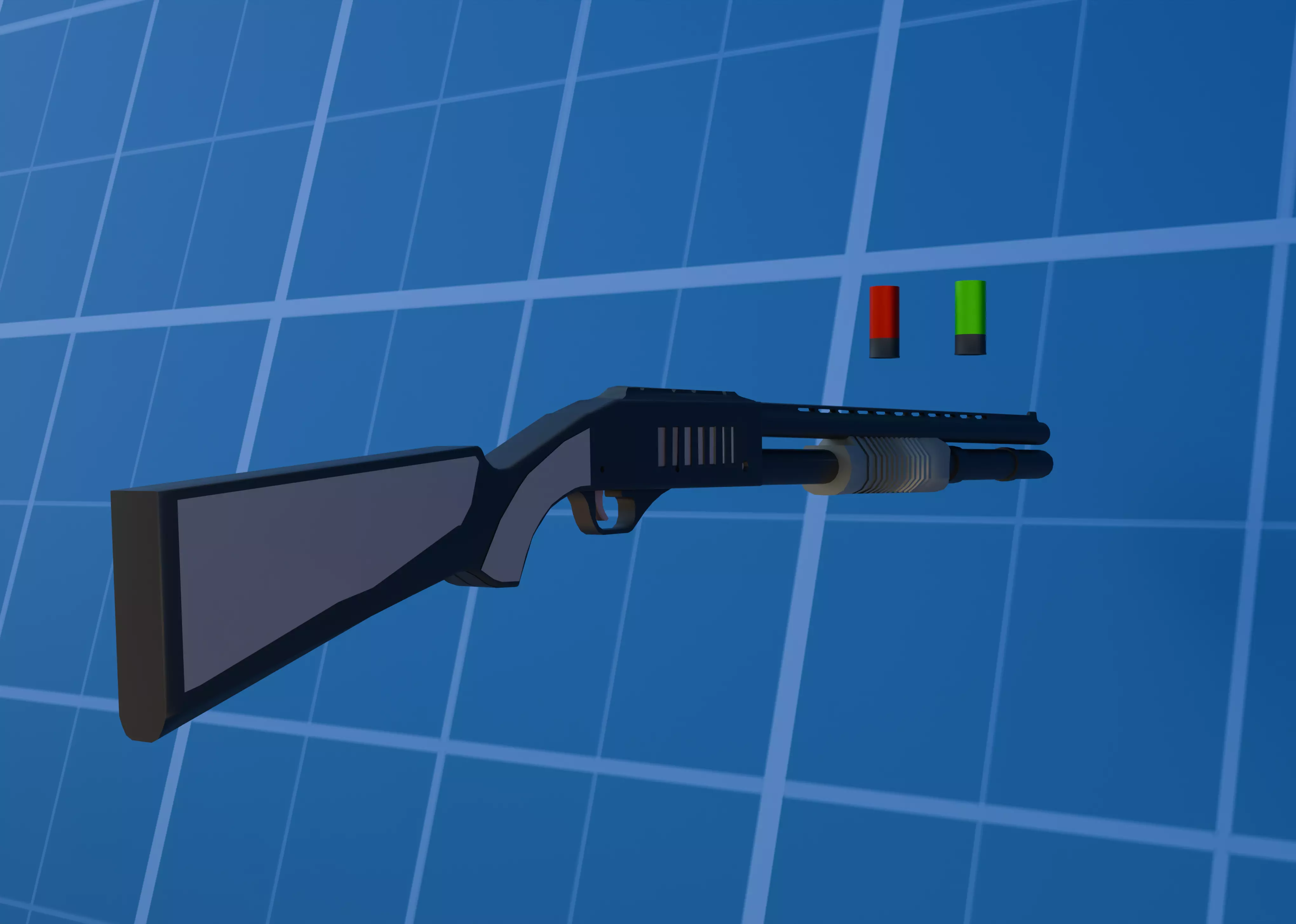 LOW POLY  weapon Low-poly 3D model_16