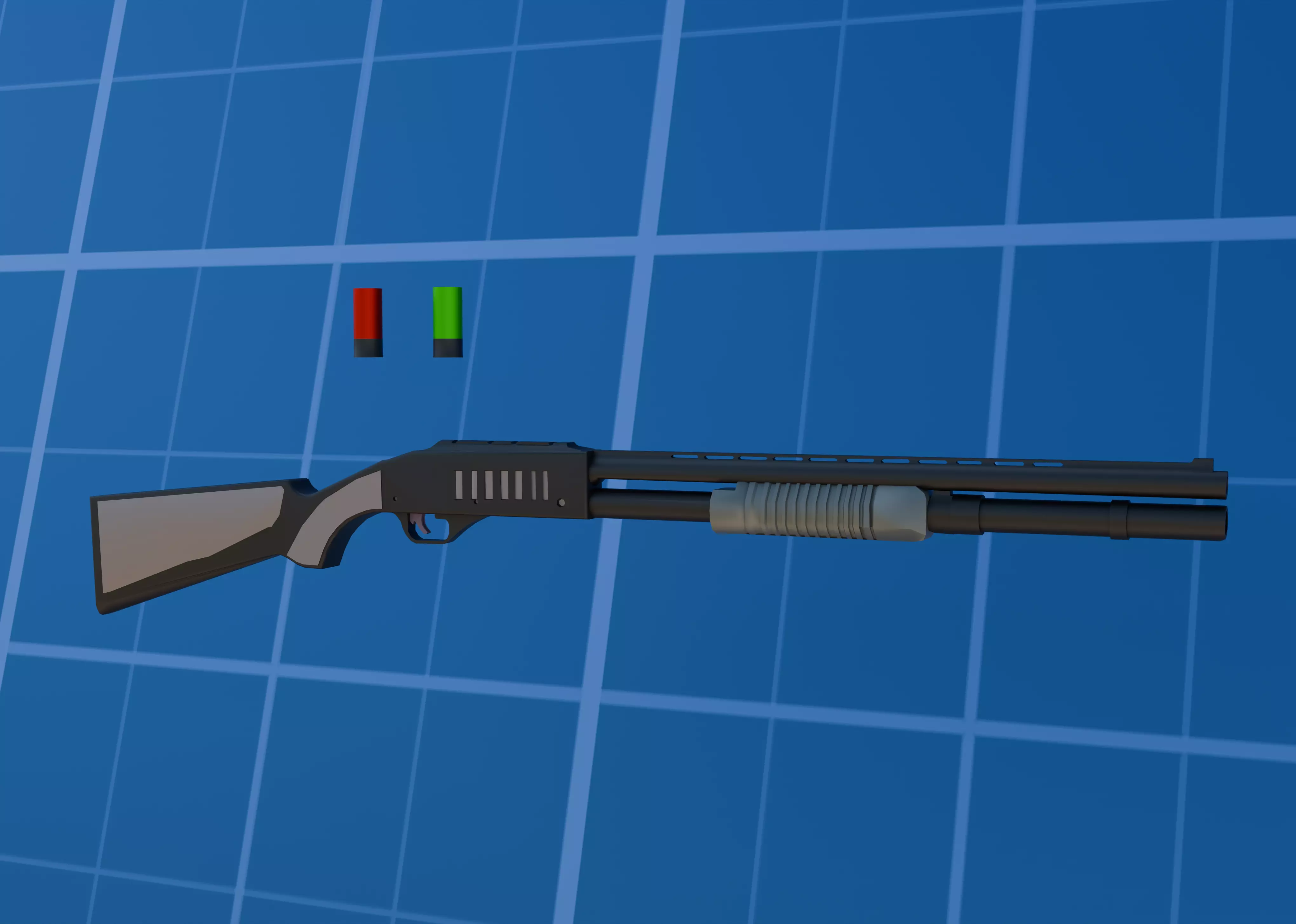 LOW POLY  weapon Low-poly 3D model_12