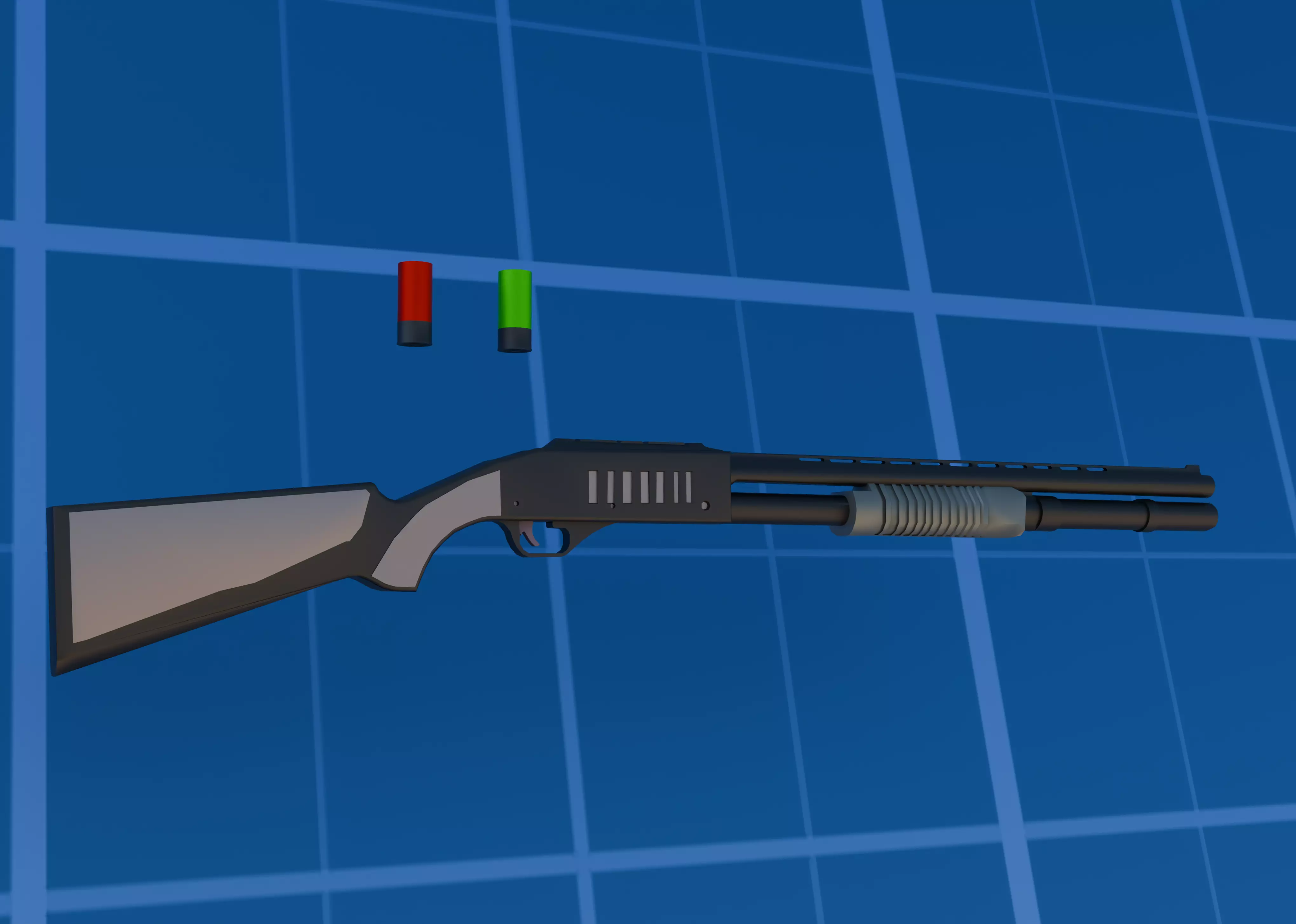 LOW POLY  weapon Low-poly 3D model_15