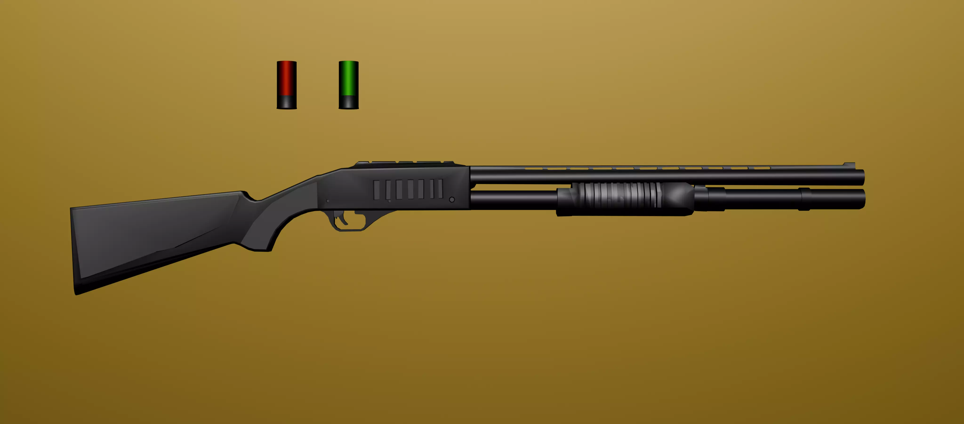 LOW POLY  weapon Low-poly 3D model_8