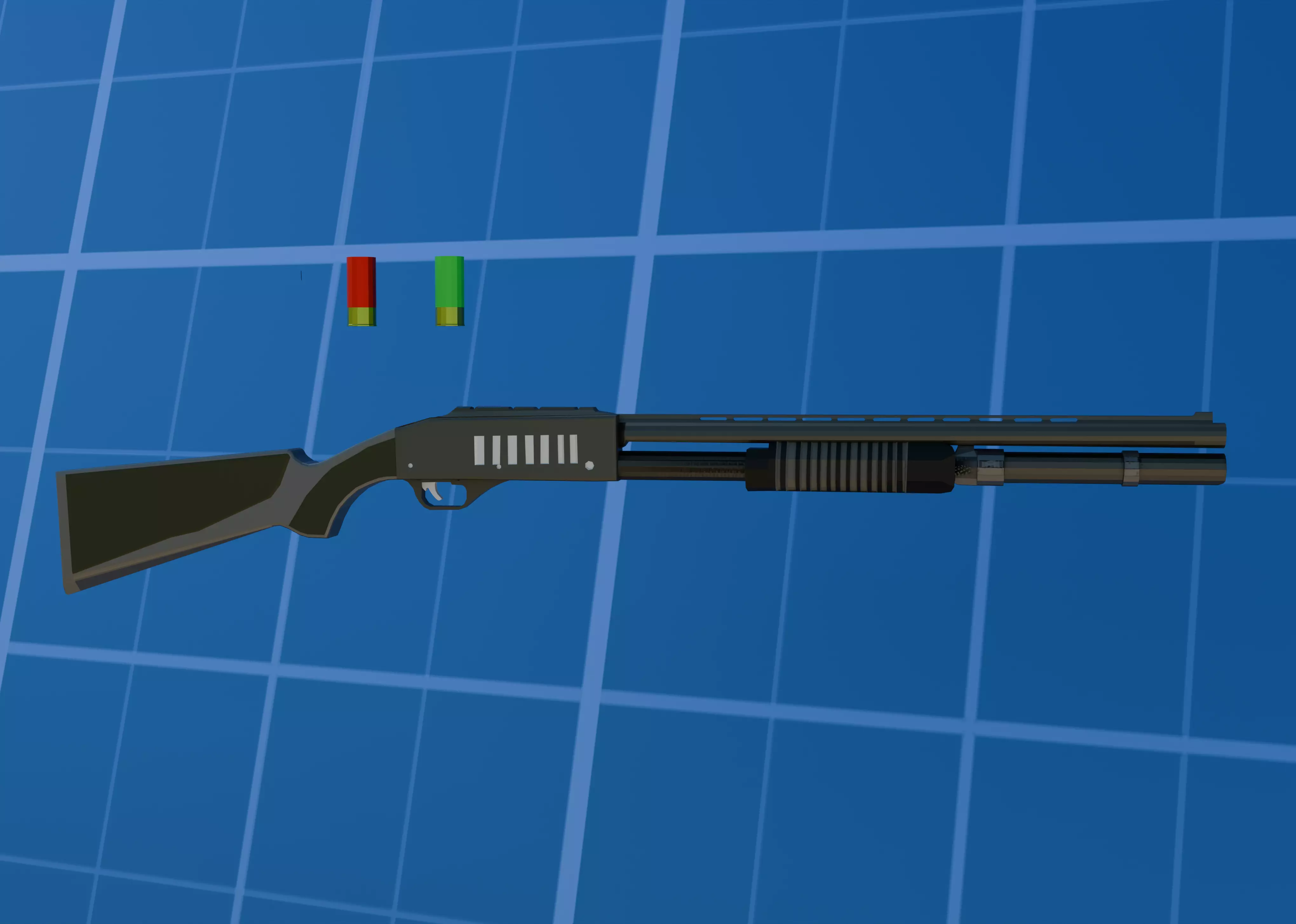 LOW POLY  weapon Low-poly 3D model_0