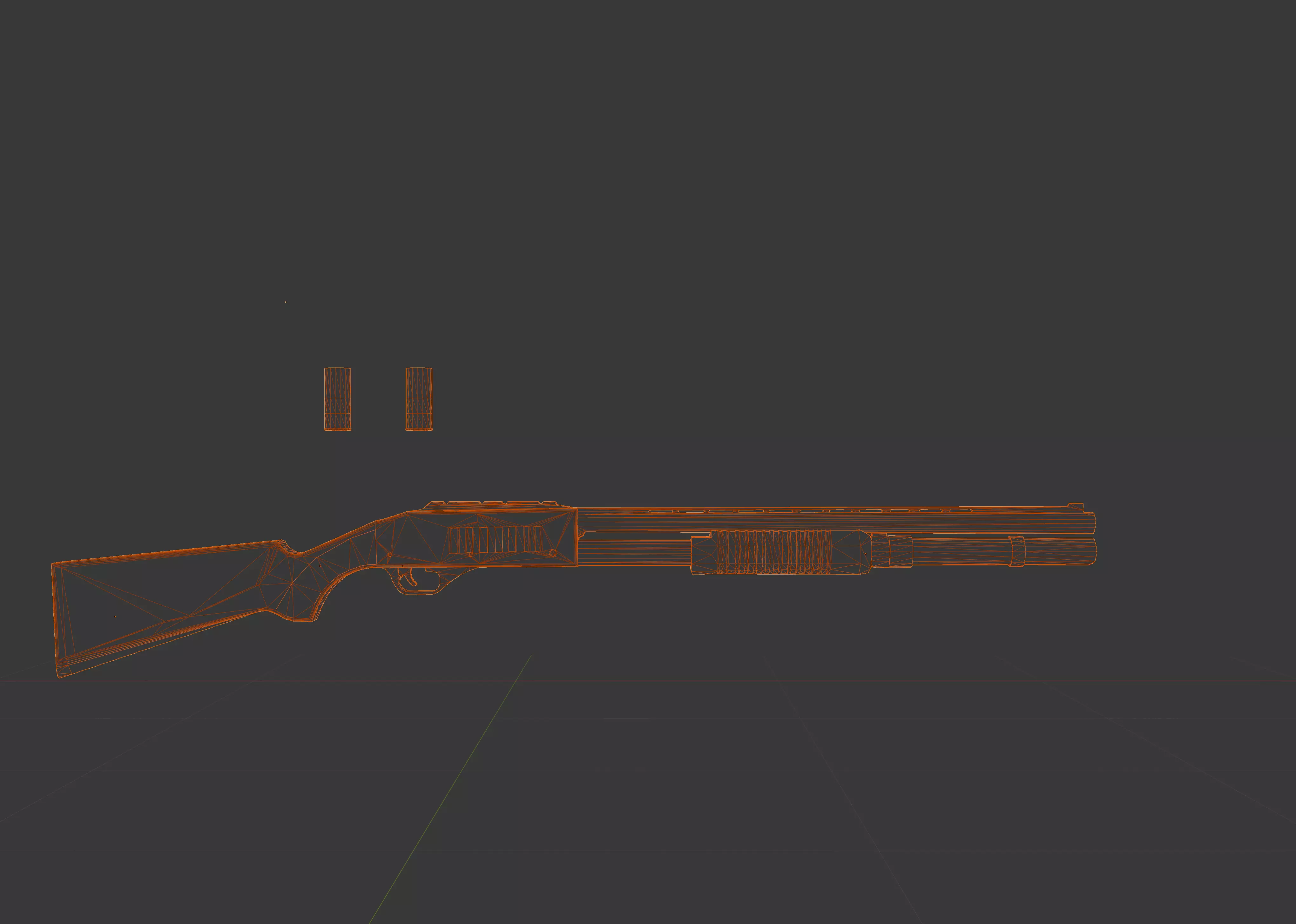 LOW POLY  weapon Low-poly 3D model_11