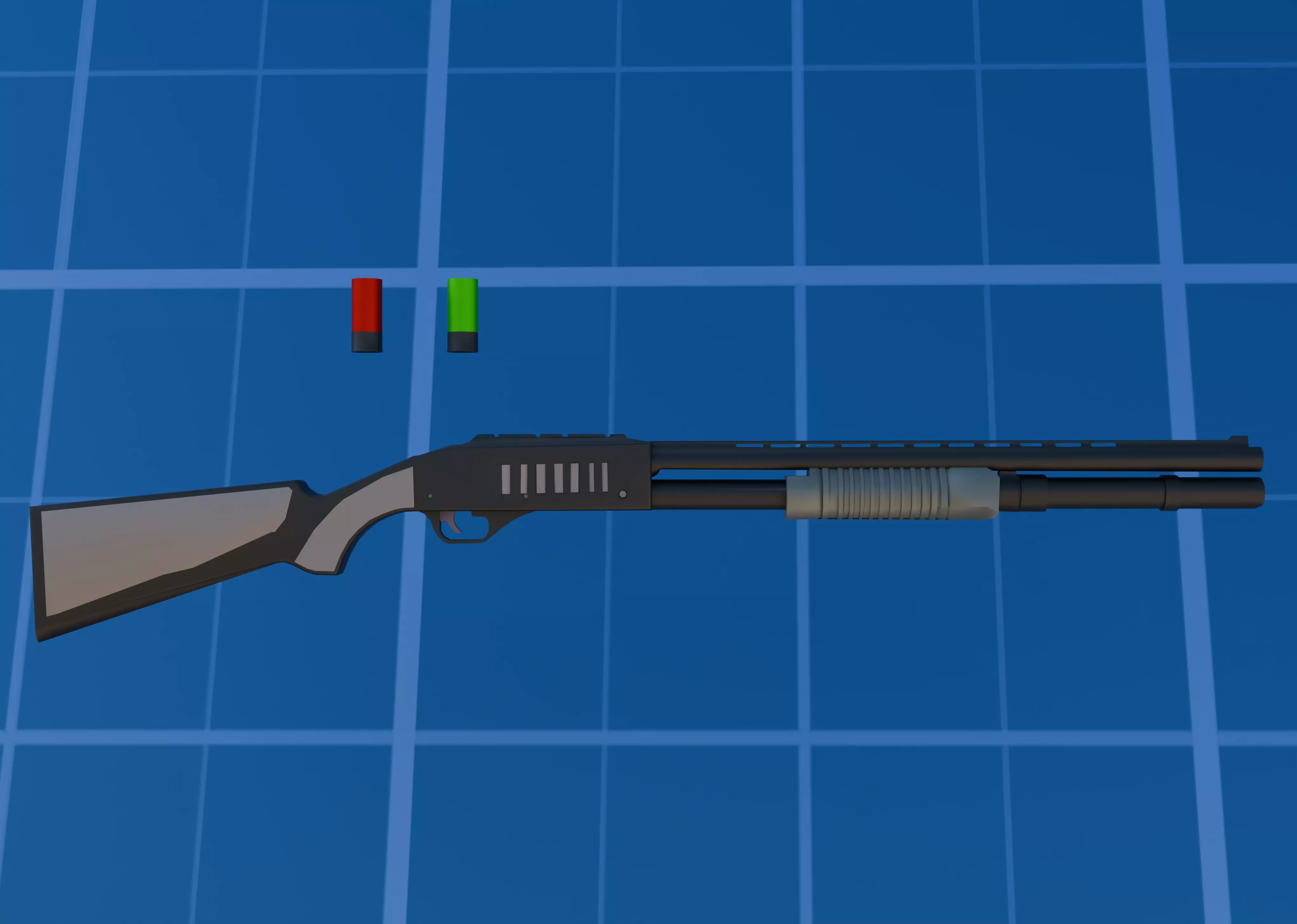 LOW POLY  weapon Low-poly 3D model_14