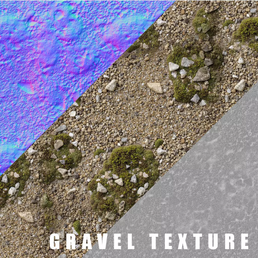 Stylized Mountain Road Landscape Alpine Trail 3D model_11