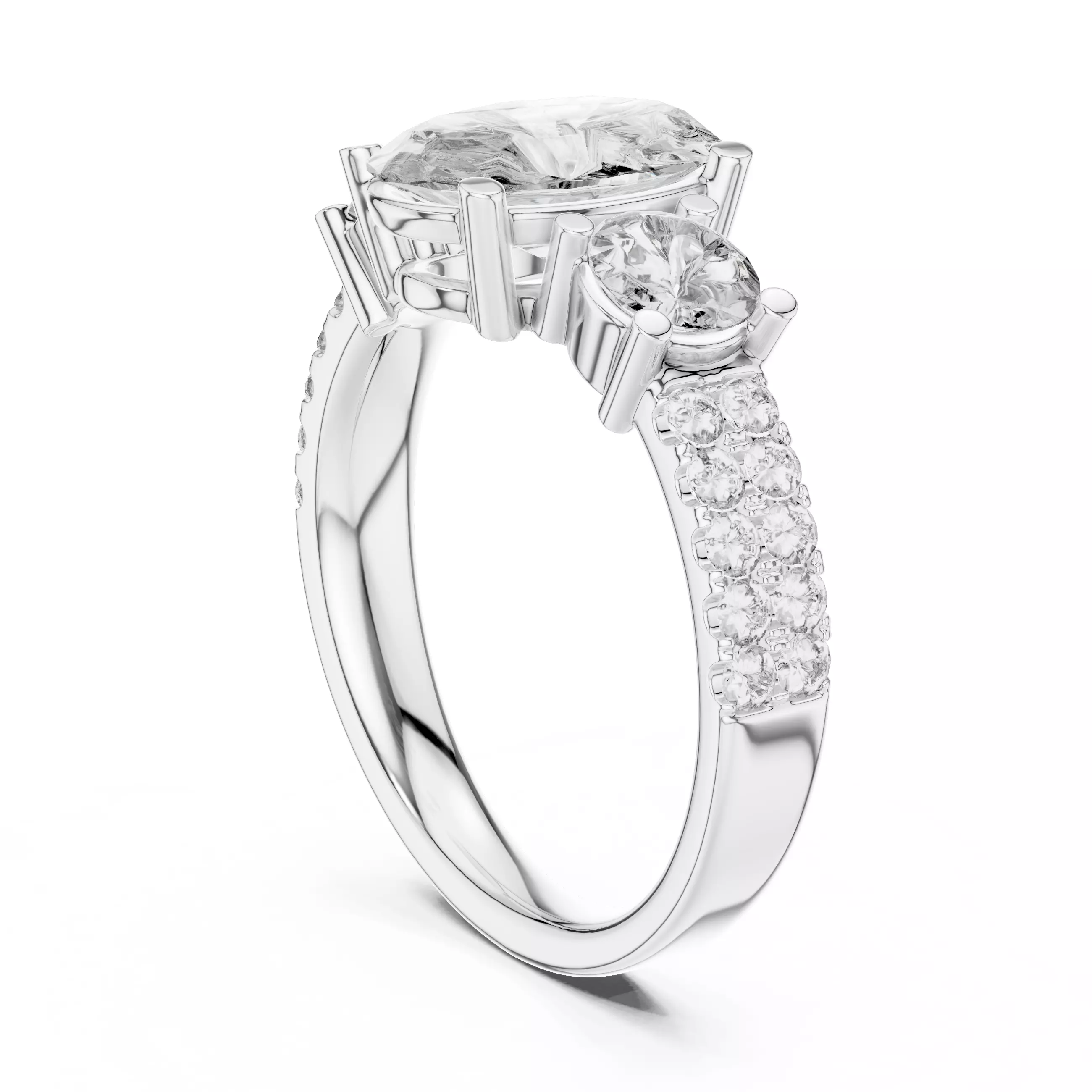 Solitaire Ring 3dm stl renders animation videos details 3D print model_6