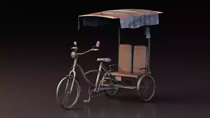 Rustic Cycle Rickshaw