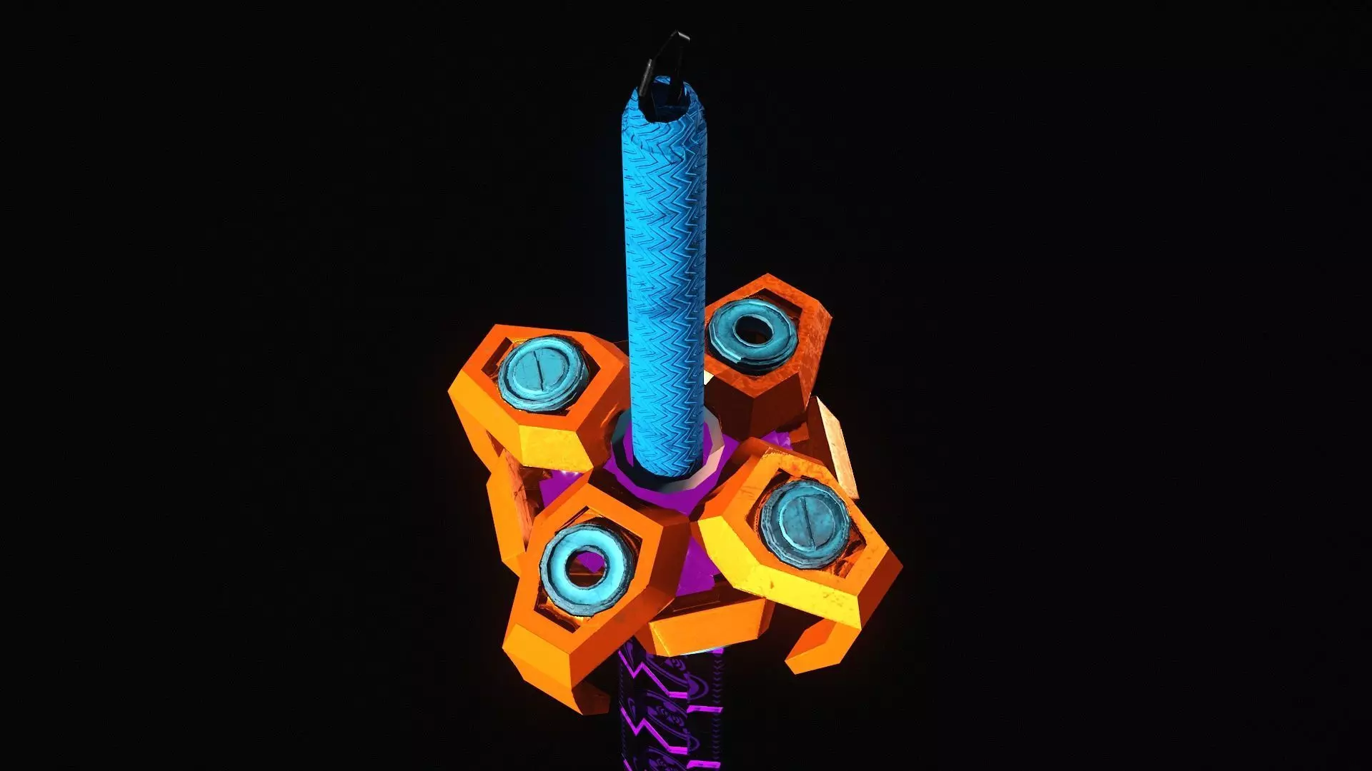 Magnetic Pull Low-poly 3D model_4