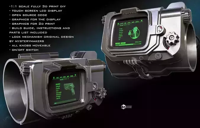Pip Boy 3000 MkV  functional with a touch screen