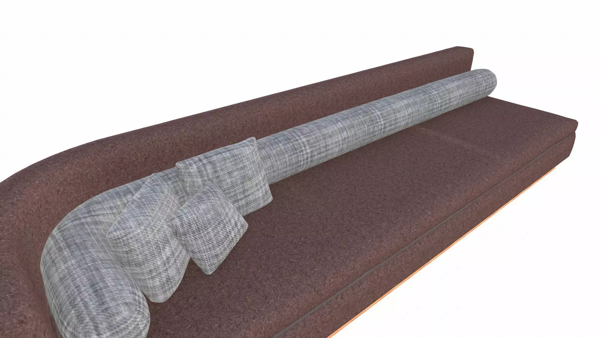 Leather Sofa PBR Textured Low-poly 3D model_5