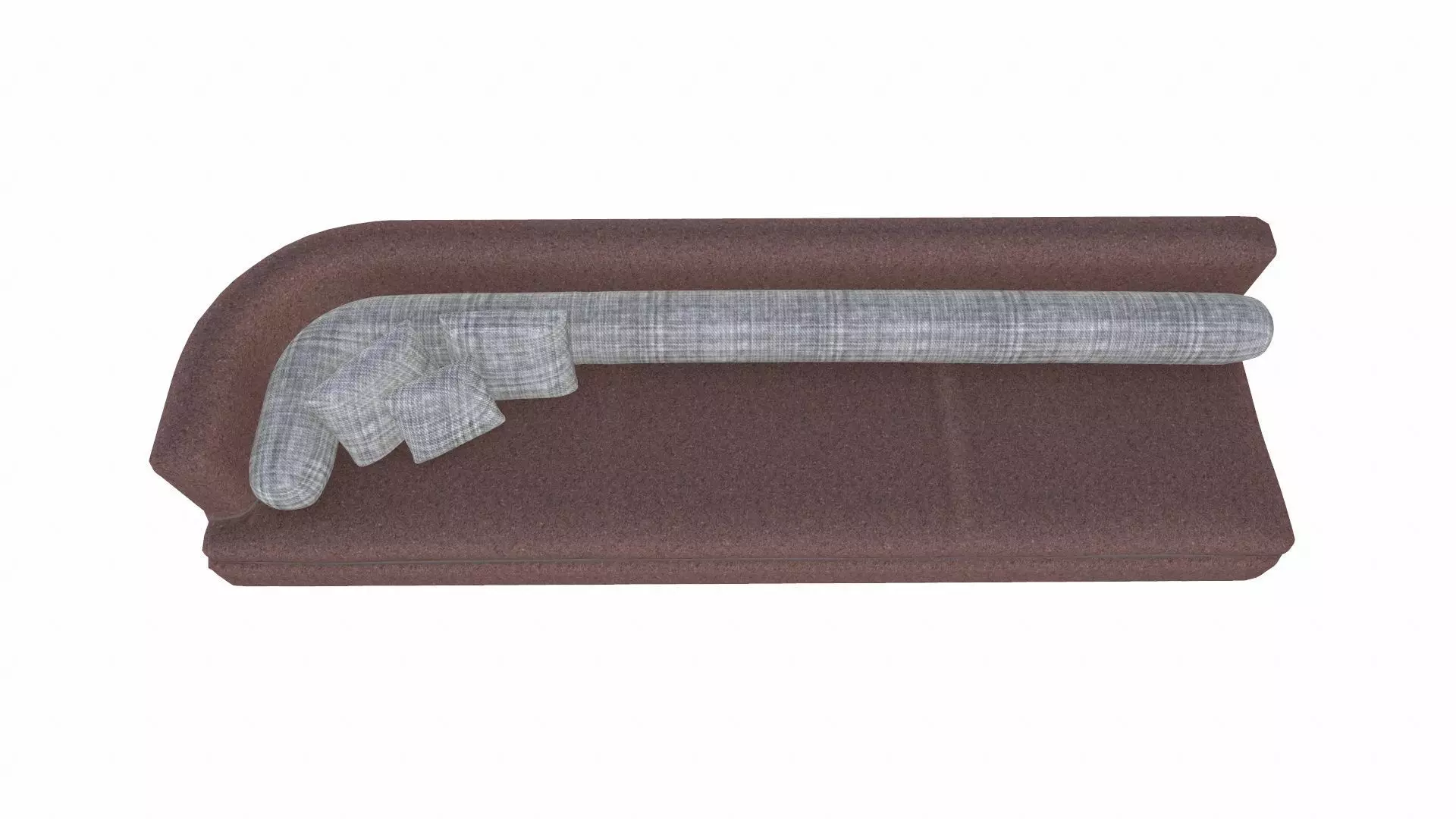 Leather Sofa PBR Textured Low-poly 3D model_2