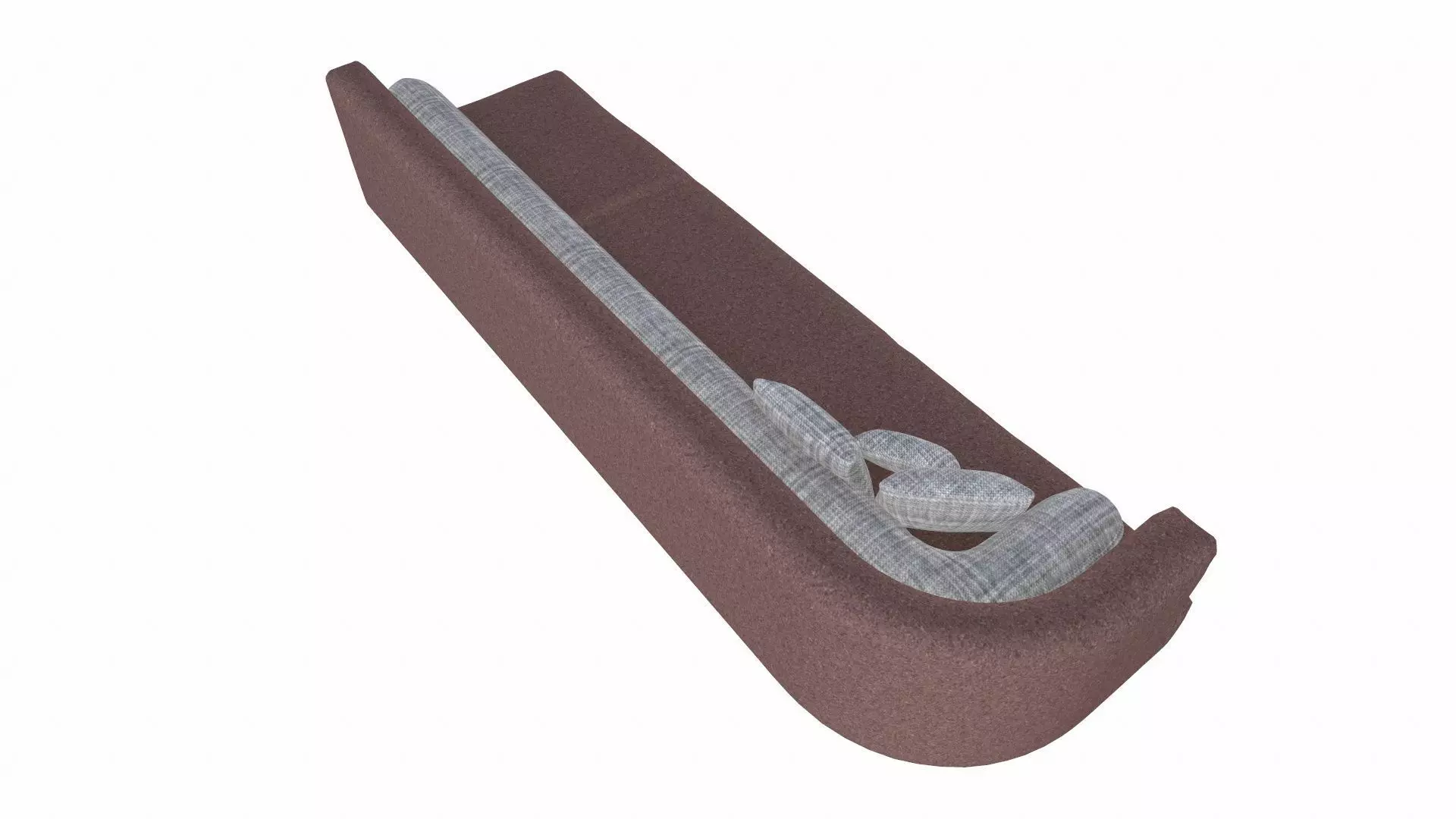 Leather Sofa PBR Textured Low-poly 3D model_7