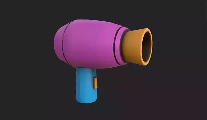 Stylized Hairdryer