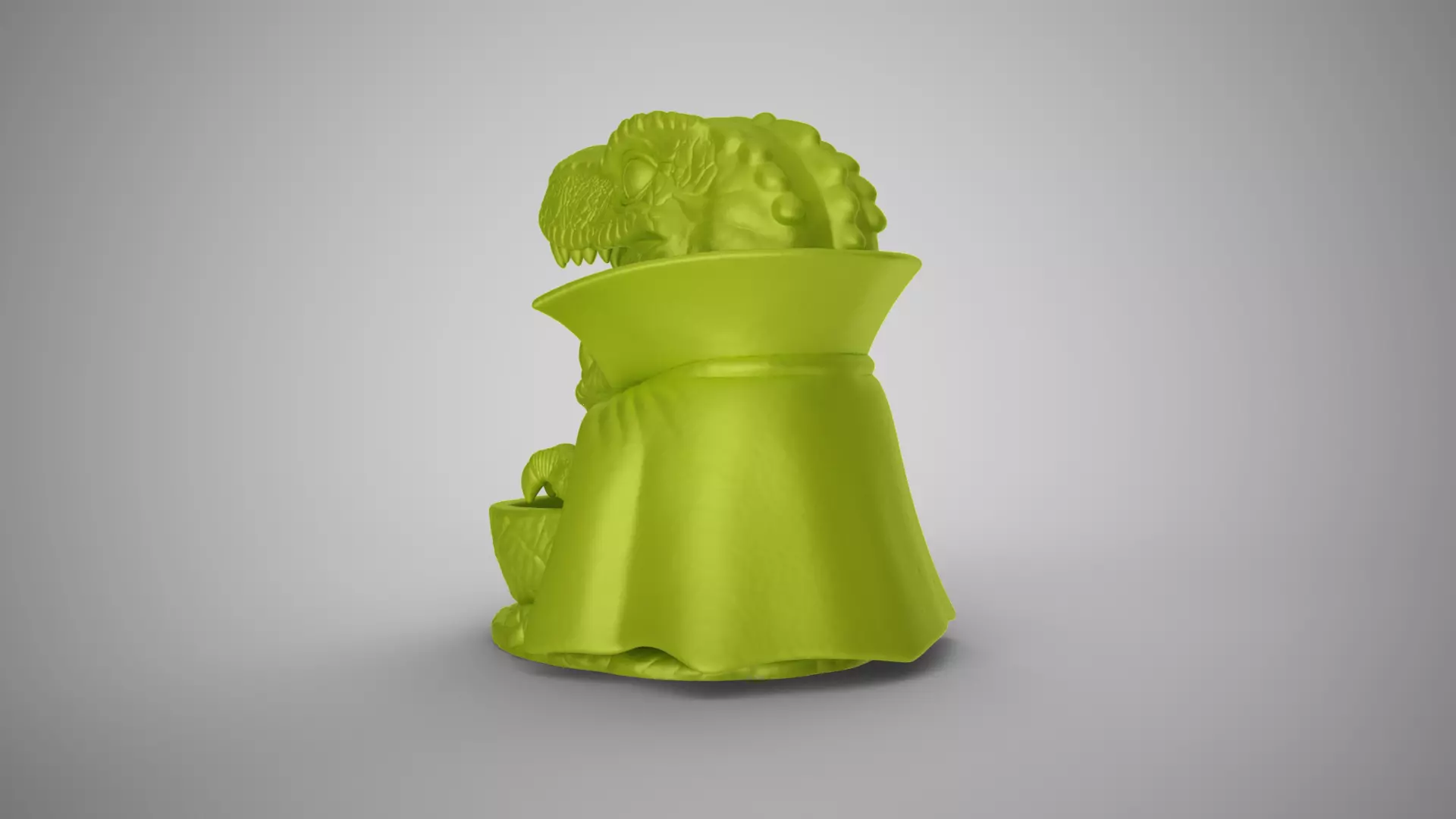 Dinosaur Vampire Candy Bowl 3D print model_6