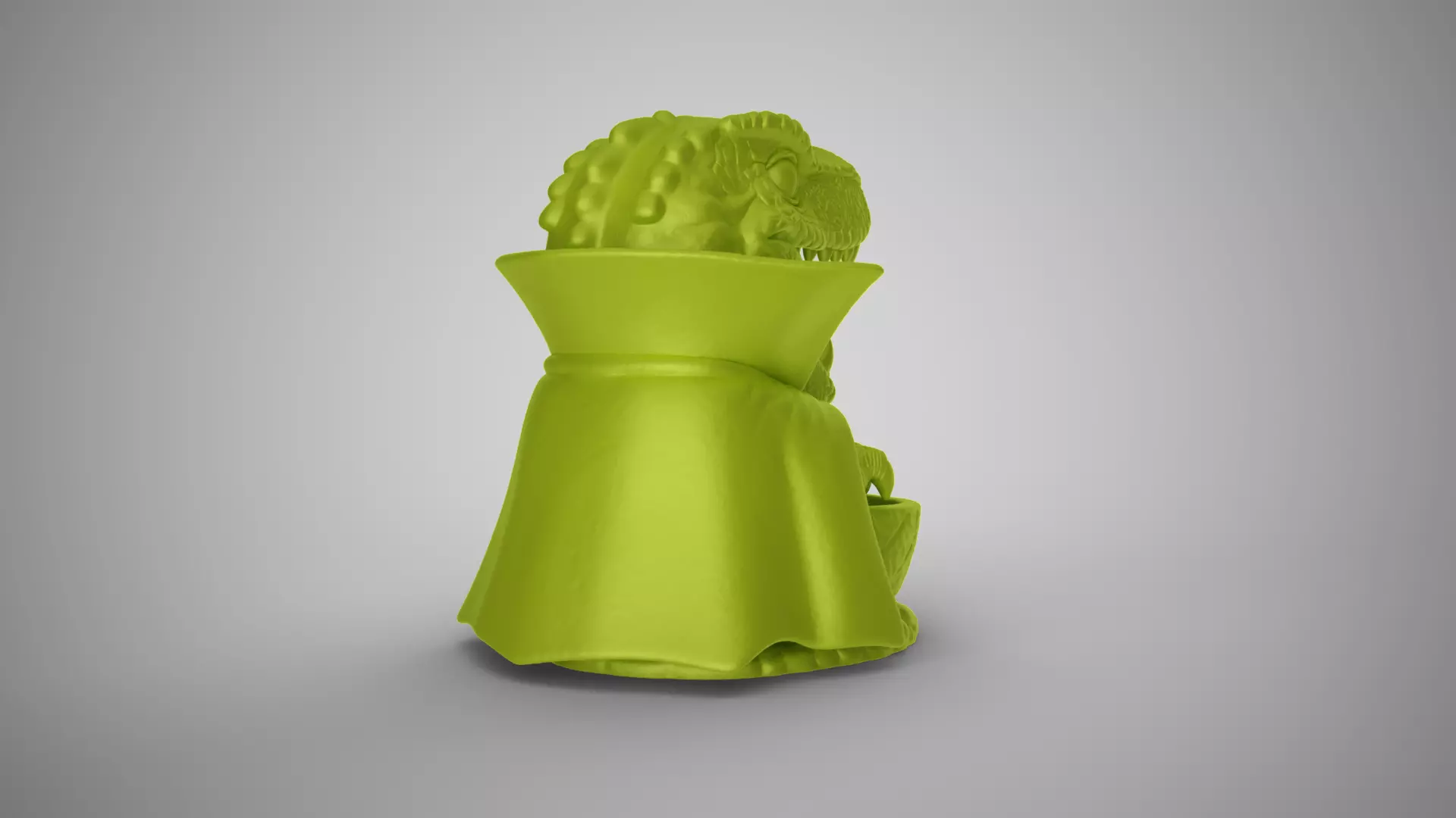 Dinosaur Vampire Candy Bowl 3D print model_4