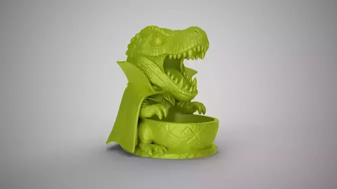 Dinosaur Vampire Candy Bowl