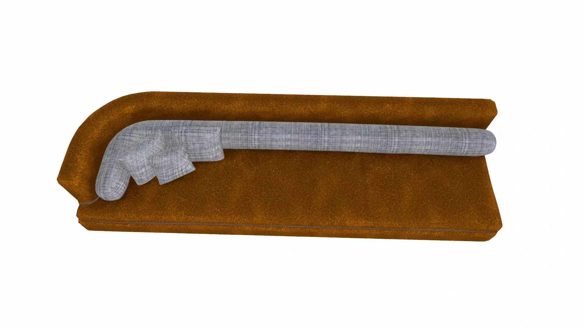 Leather Sofa PBR Textured Low-poly 3D model_2
