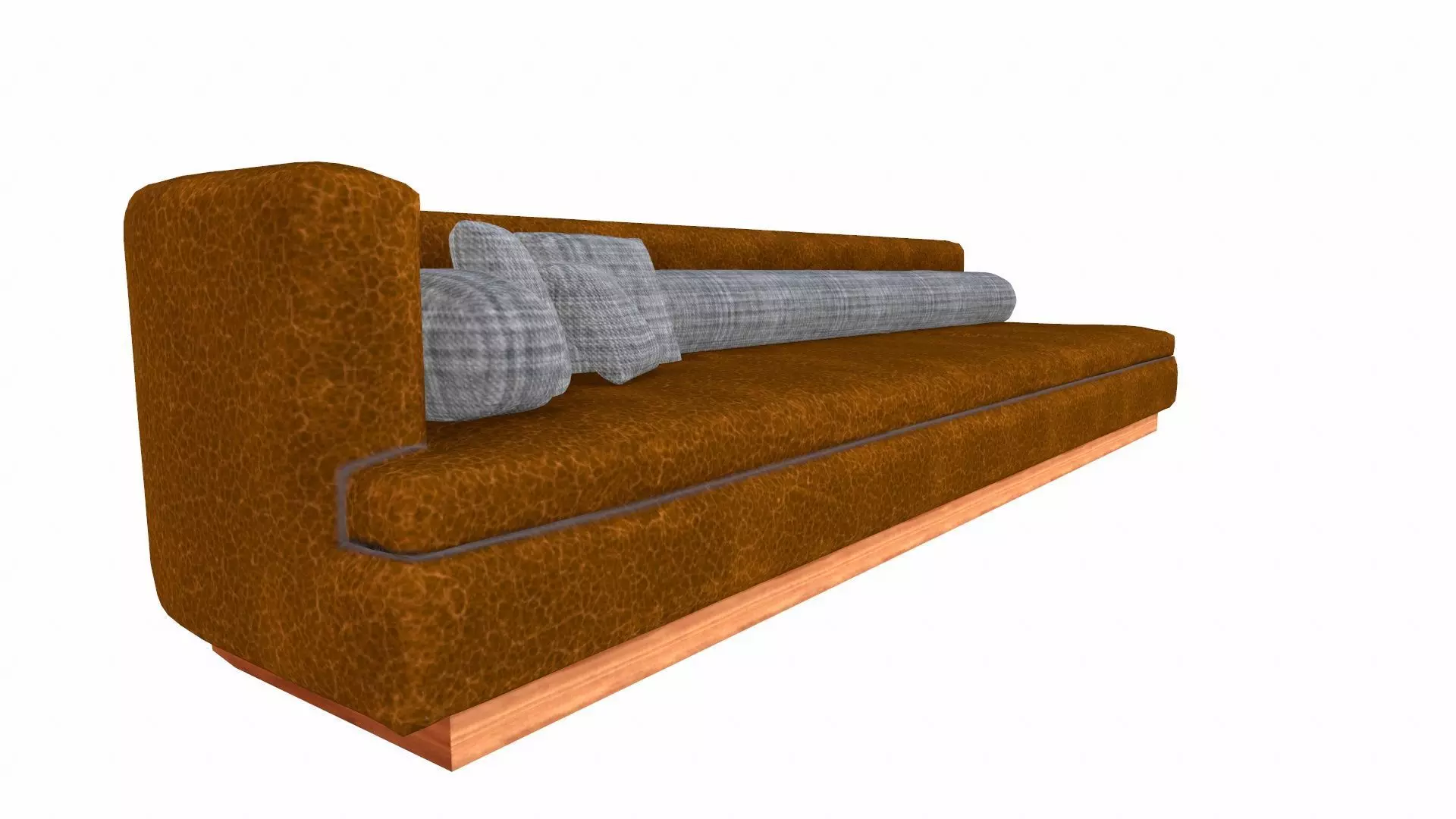 Leather Sofa PBR Textured Low-poly 3D model_3