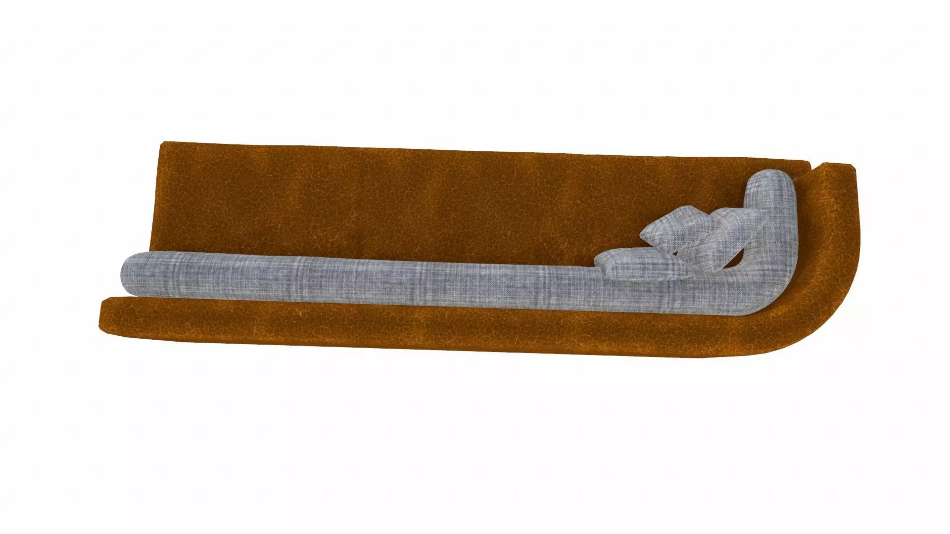 Leather Sofa PBR Textured Low-poly 3D model_6