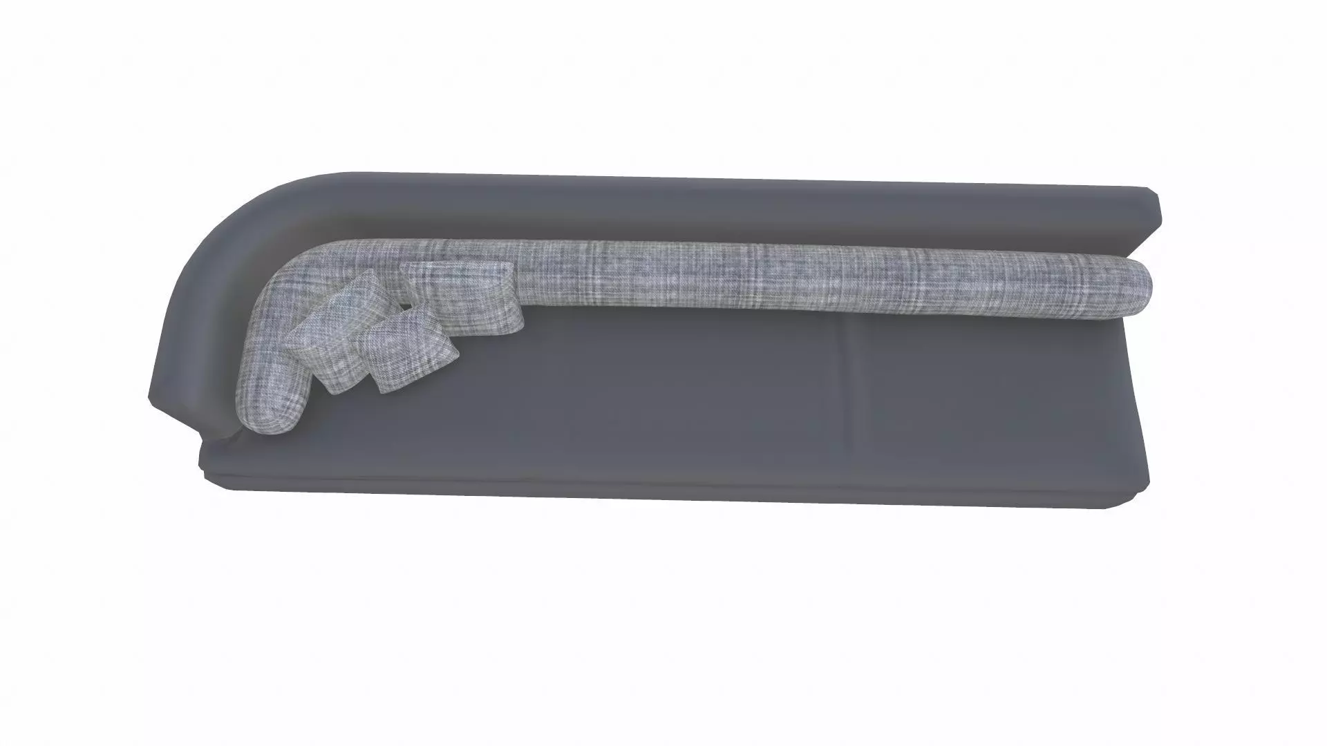 Leather Sofa PBR Textured Low-poly 3D model_5