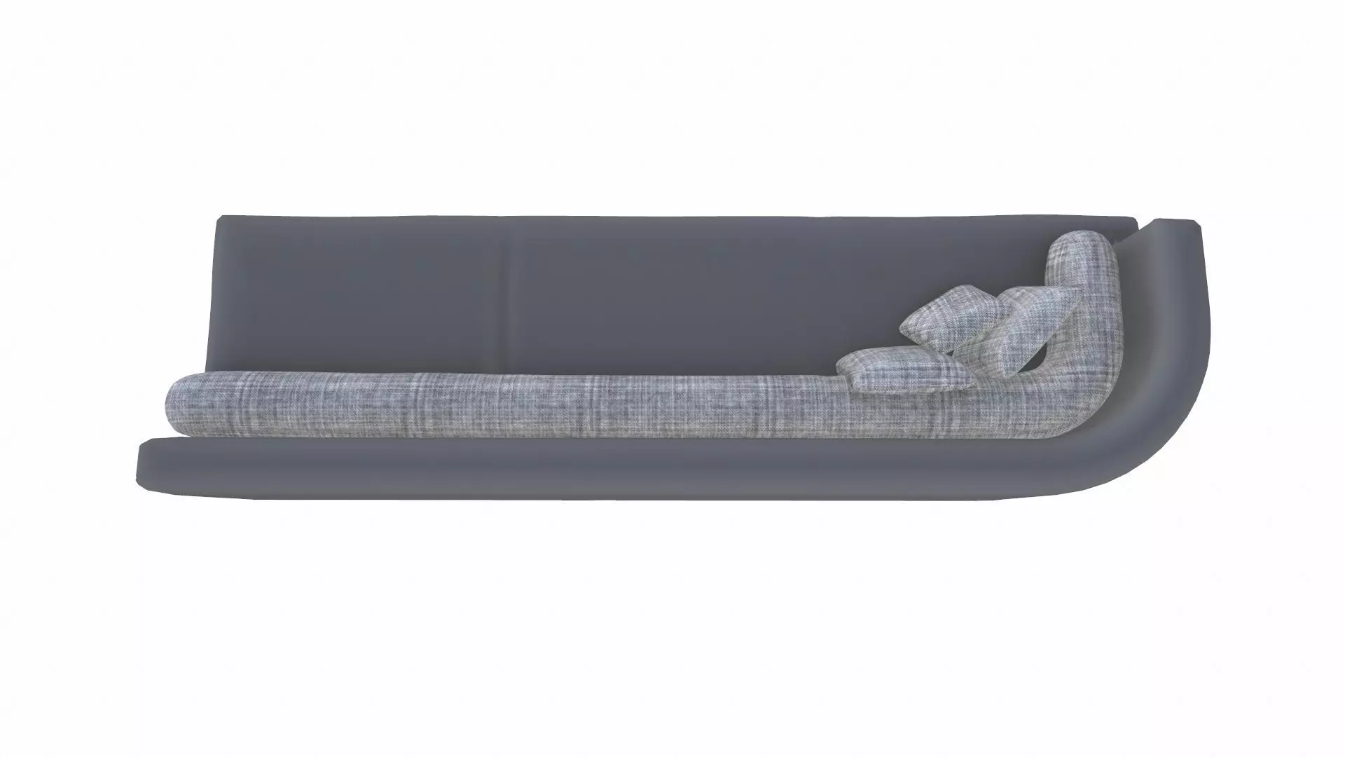 Leather Sofa PBR Textured Low-poly 3D model_2