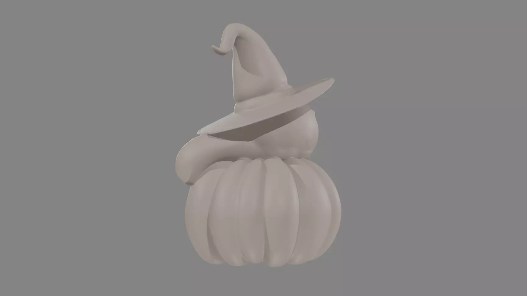 Witchy Cat Pumpkin 3D print model_5