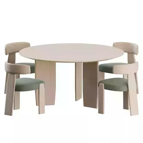 Oru Dining Set01 by Andreu World