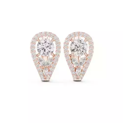 Marquise Cut Diamond Fashion Earring 3DM STL Video