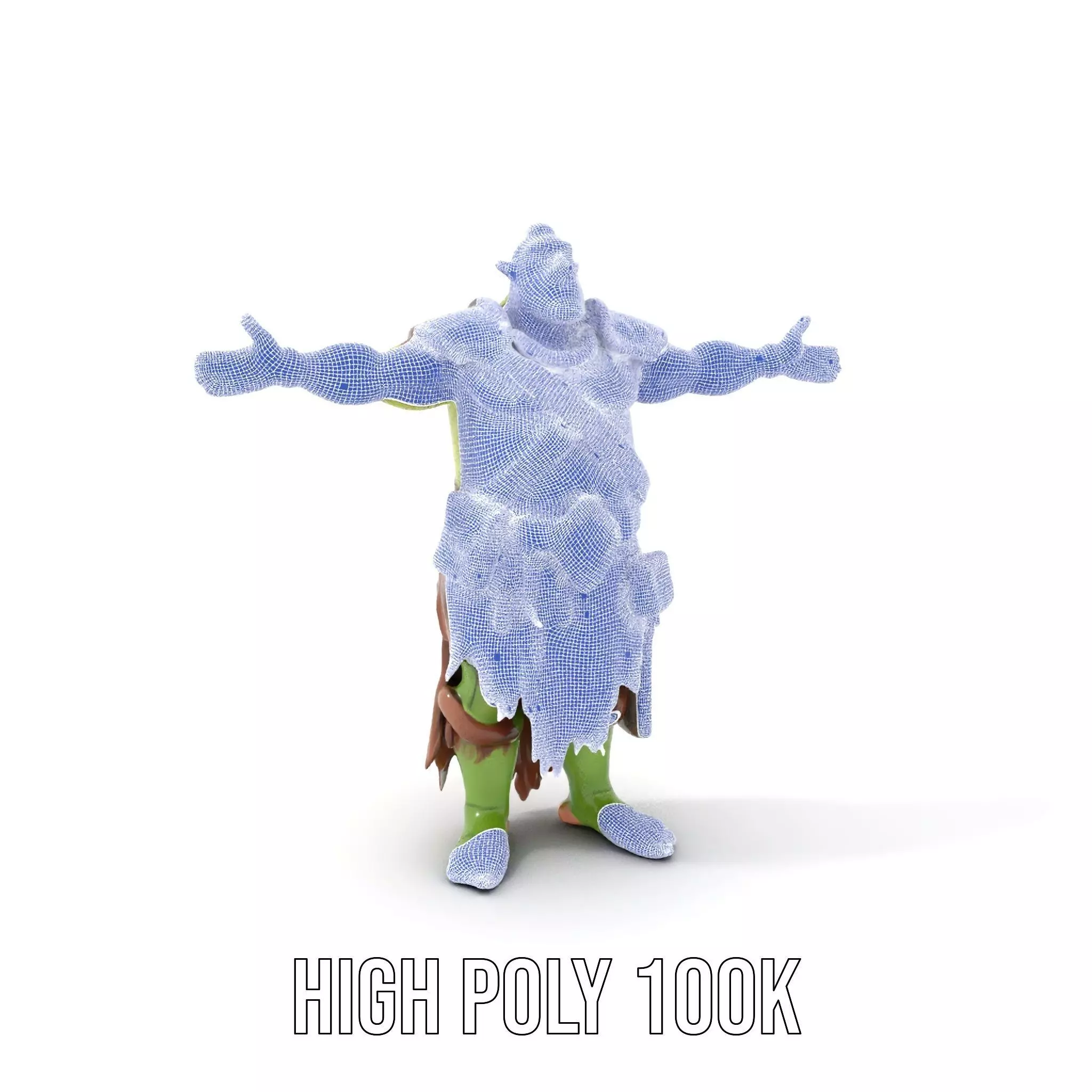 Fantasy Orc Warrior Character Model Pack Low-poly 3D model_5