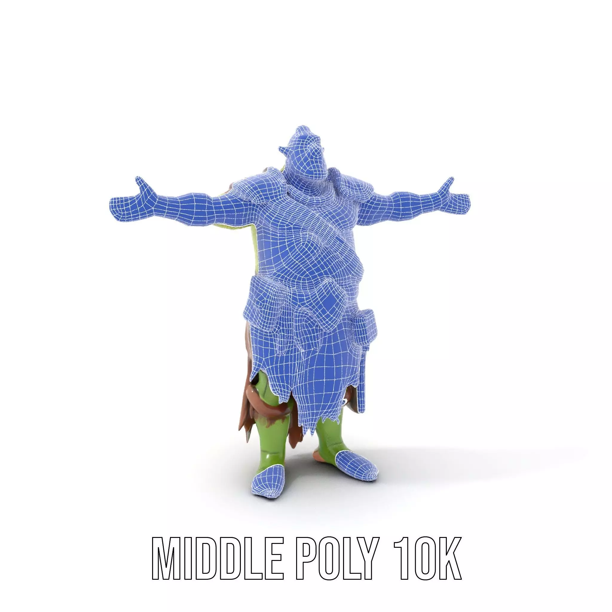 Fantasy Orc Warrior Character Model Pack Low-poly 3D model_21